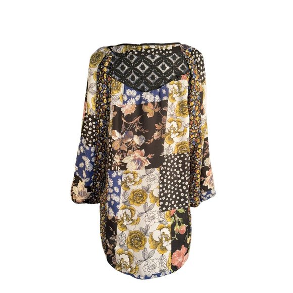 Hope Springs Boho Floral Summer Shirt Women Size Medium - Picture 7 of 16